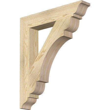 Ekena Millwork Olympic Traditional Rough Sawn Bracket, Douglas Fir, 4"W x 24"D x 28"H BKT04X24X28OLY01RDF